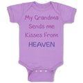 Baby Clothes My Grandma Sends Me Kisses from Heaven Grandmother Baby Bodysuits