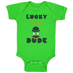 Baby Clothes Lucky Little Dude St Patrick's Irish Clover Baby Bodysuits Cotton