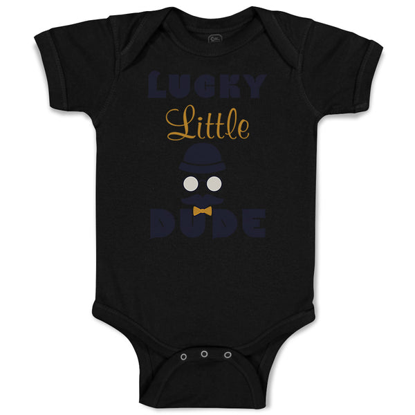 Baby Clothes Lucky Little Dude St Patrick's Irish Clover Baby Bodysuits Cotton
