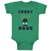 Baby Clothes Lucky Little Dude St Patrick's Irish Clover Baby Bodysuits Cotton