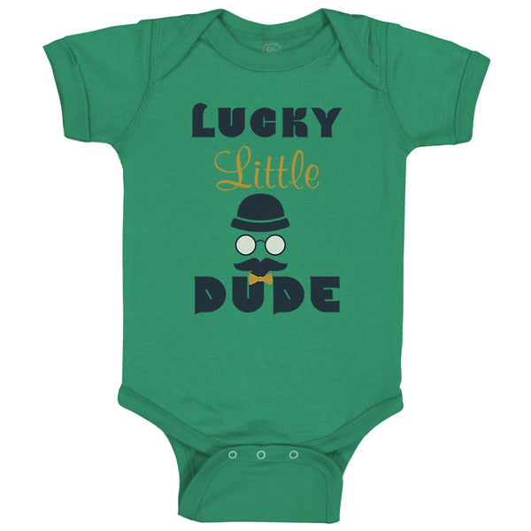 Baby Clothes Lucky Little Dude St Patrick's Irish Clover Baby Bodysuits Cotton