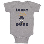 Baby Clothes Lucky Little Dude St Patrick's Irish Clover Baby Bodysuits Cotton