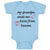 Baby Clothes My Grandpa Sends Me Kisses from Heaven Grandpa Grandfather Cotton