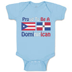 Baby Clothes Proud to Be Puerto Rican & Dominican Baby Bodysuits Cotton