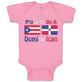 Baby Clothes Proud to Be Puerto Rican & Dominican Baby Bodysuits Cotton