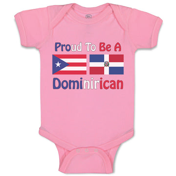 Baby Clothes Proud to Be Puerto Rican & Dominican Baby Bodysuits Cotton