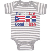 Baby Clothes Proud to Be Puerto Rican & Dominican Baby Bodysuits Cotton