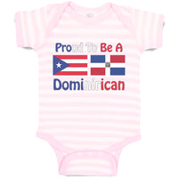 Baby Clothes Proud to Be Puerto Rican & Dominican Baby Bodysuits Cotton