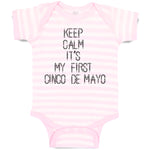 Baby Clothes Keep Calm It's My First Cinco De Mayo Baby Bodysuits Cotton