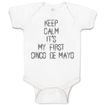 Baby Clothes Keep Calm It's My First Cinco De Mayo Baby Bodysuits Cotton