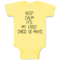 Baby Clothes Keep Calm It's My First Cinco De Mayo Baby Bodysuits Cotton