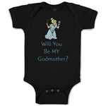 Baby Clothes Will You Be My Godmother Pregnancy Baby Announcement D Cotton