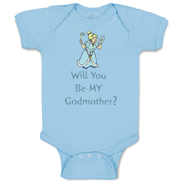 Baby Clothes Will You Be My Godmother Pregnancy Baby Announcement D Cotton