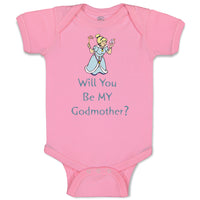 Baby Clothes Will You Be My Godmother Pregnancy Baby Announcement D Cotton