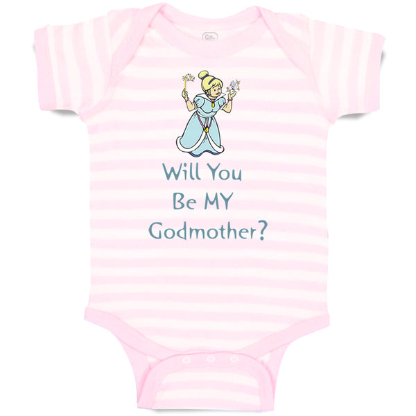 Baby Clothes Will You Be My Godmother Pregnancy Baby Announcement D Cotton