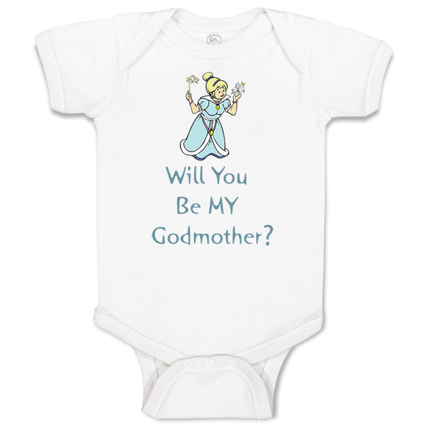 Baby Clothes Will You Be My Godmother Pregnancy Baby Announcement D Cotton