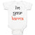Baby Clothes I'M Your Karma Funny Humor Baby Bodysuits Boy & Girl Cotton
