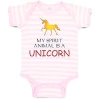 Baby Clothes My Spirit Animal Is A Unicorn Funny Humor Baby Bodysuits Cotton