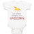 Baby Clothes My Spirit Animal Is A Unicorn Funny Humor Baby Bodysuits Cotton