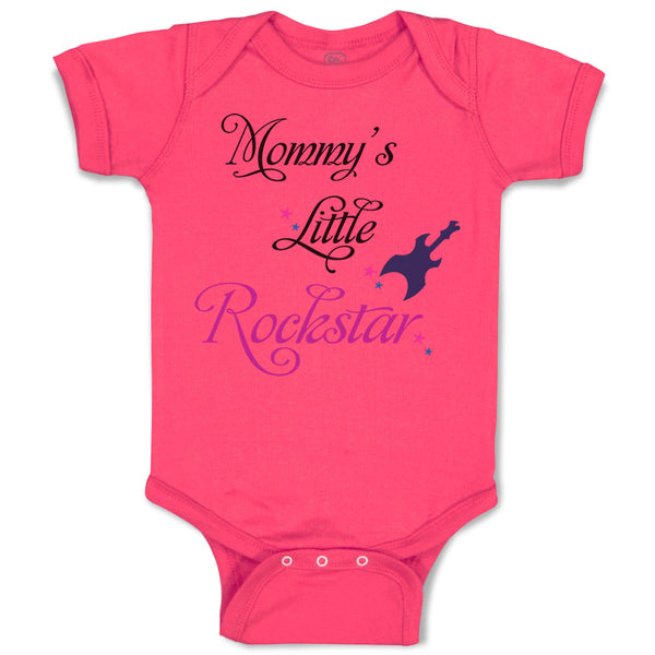 Baby Clothes Mommy's Little Rockstar Mom Mothers Day Baby Bodysuits Cotton