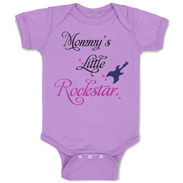 Baby Clothes Mommy's Little Rockstar Mom Mothers Day Baby Bodysuits Cotton