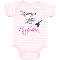 Baby Clothes Mommy's Little Rockstar Mom Mothers Day Baby Bodysuits Cotton