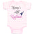 Baby Clothes Mommy's Little Rockstar Mom Mothers Day Baby Bodysuits Cotton