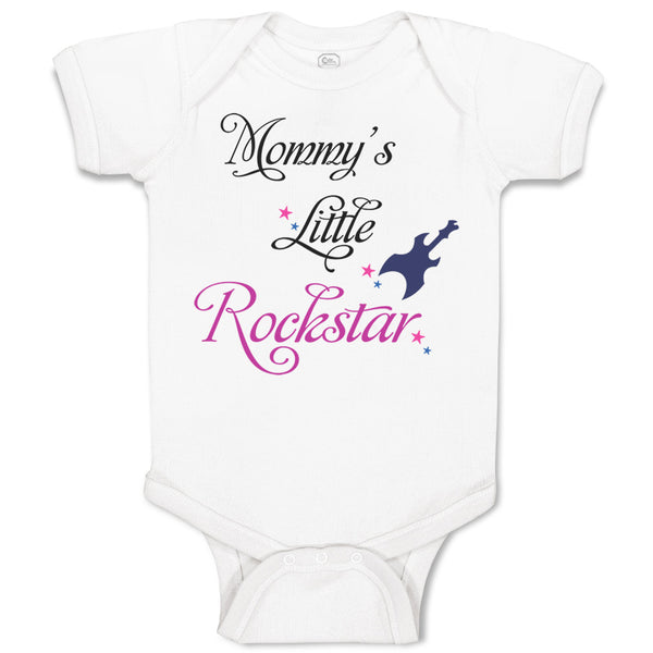 Baby Clothes Mommy's Little Rockstar Mom Mothers Day Baby Bodysuits Cotton