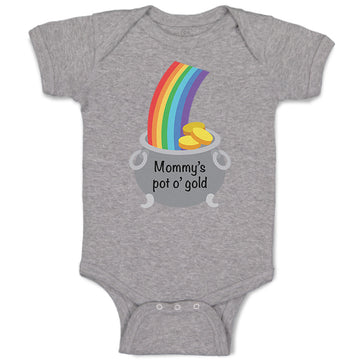 Baby Clothes Mommy's Pot Gold Mom Mothers Day Baby Bodysuits Boy & Girl Cotton