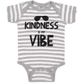 Baby Clothes Kindness Is My Vibe Funny Humor Baby Bodysuits Boy & Girl Cotton