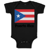 Baby Clothes Puerto Rico Flag Baby Bodysuits Boy & Girl Newborn Clothes Cotton