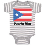 Baby Clothes Puerto Rico Flag Baby Bodysuits Boy & Girl Newborn Clothes Cotton