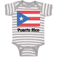 Baby Clothes Puerto Rico Flag Baby Bodysuits Boy & Girl Newborn Clothes Cotton