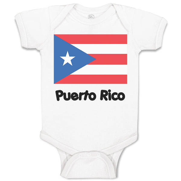 Baby Clothes Puerto Rico Flag Baby Bodysuits Boy & Girl Newborn Clothes Cotton