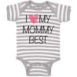 Baby Clothes I Love My Mommy Best Funny Baby Bodysuits Boy & Girl Cotton