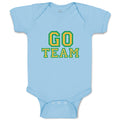 Baby Clothes Go Team Green Inspiration & Motivation Sports Baby Bodysuits Cotton