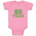 Baby Clothes Go Team Green Inspiration & Motivation Sports Baby Bodysuits Cotton