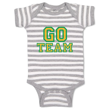 Baby Clothes Go Team Green Inspiration & Motivation Sports Baby Bodysuits Cotton