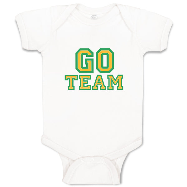 Baby Clothes Go Team Green Inspiration & Motivation Sports Baby Bodysuits Cotton