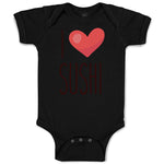 Baby Clothes I Love Sushi Baby Bodysuits Boy & Girl Newborn Clothes Cotton