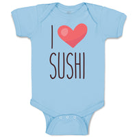 Baby Clothes I Love Sushi Baby Bodysuits Boy & Girl Newborn Clothes Cotton