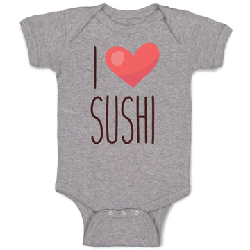 Baby Clothes I Love Sushi Baby Bodysuits Boy & Girl Newborn Clothes Cotton