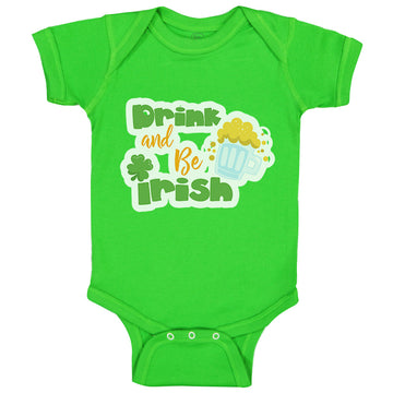 Baby Clothes Drink and Be Irish St Patrick's Baby Bodysuits Boy & Girl Cotton