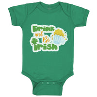 Baby Clothes Drink and Be Irish St Patrick's Baby Bodysuits Boy & Girl Cotton