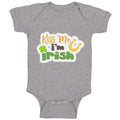 Baby Clothes Kiss Me I Am Irish St Patrick's Baby Bodysuits Boy & Girl Cotton