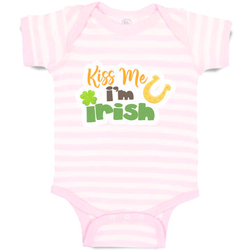 Baby Clothes Kiss Me I Am Irish St Patrick's Baby Bodysuits Boy & Girl Cotton