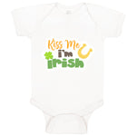 Baby Clothes Kiss Me I Am Irish St Patrick's Baby Bodysuits Boy & Girl Cotton