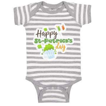 Baby Clothes Happy St Patrick's Day Irish St Patrick's Baby Bodysuits Cotton