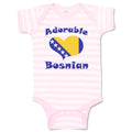 Baby Clothes Adorable Bosnian Bosnia Herzegovina Countries Adorable Cotton
