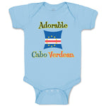 Baby Clothes Adorable Cabo Verdean Cape Verde Baby Bodysuits Boy & Girl Cotton